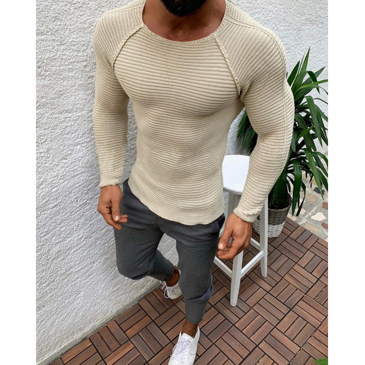 Herren modischer Strickpullover mit strukturiertem Design Drune