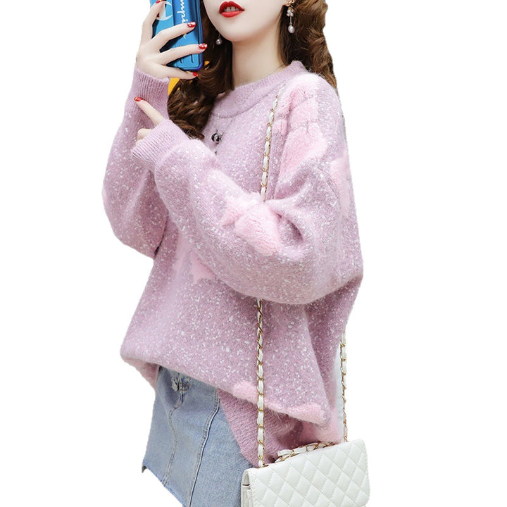 Damen Kuscheliger Oversized-Pullover mit strukturiertem Design und komfortablem Schnitt Drune
