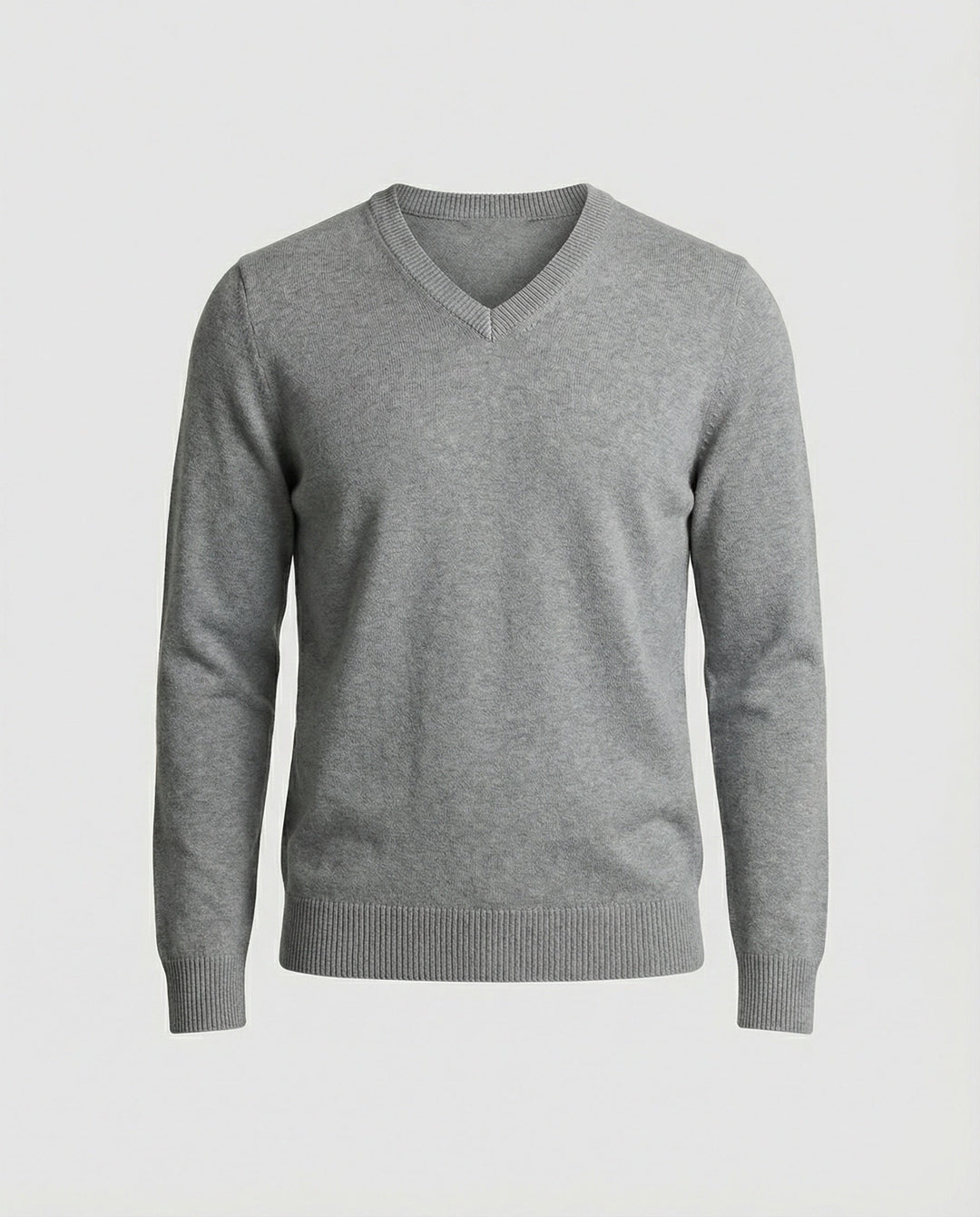 Herren V-Ausschnitt Pullover aus hochwertiger Baumwolle mit bequemer Passform Drune