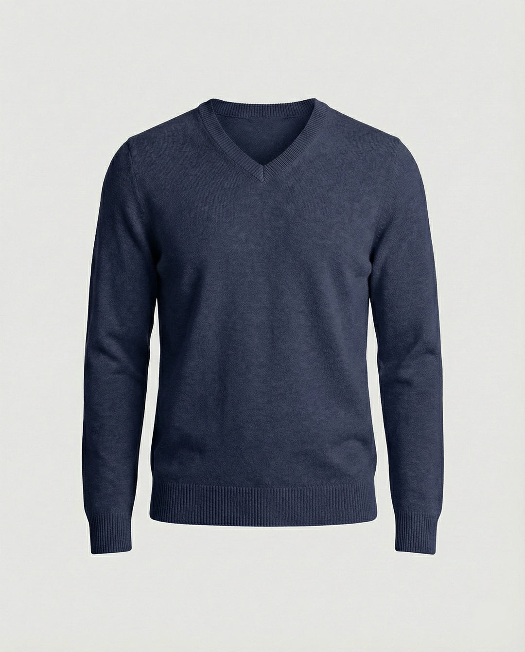 Herren V-Ausschnitt Pullover aus hochwertiger Baumwolle mit bequemer Passform Drune