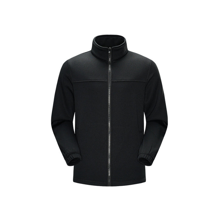 Herren Thermo-Fleece-Softshelljacke mit Stehkragen, Frontreißverschluss und elastischen Bündchen Drune