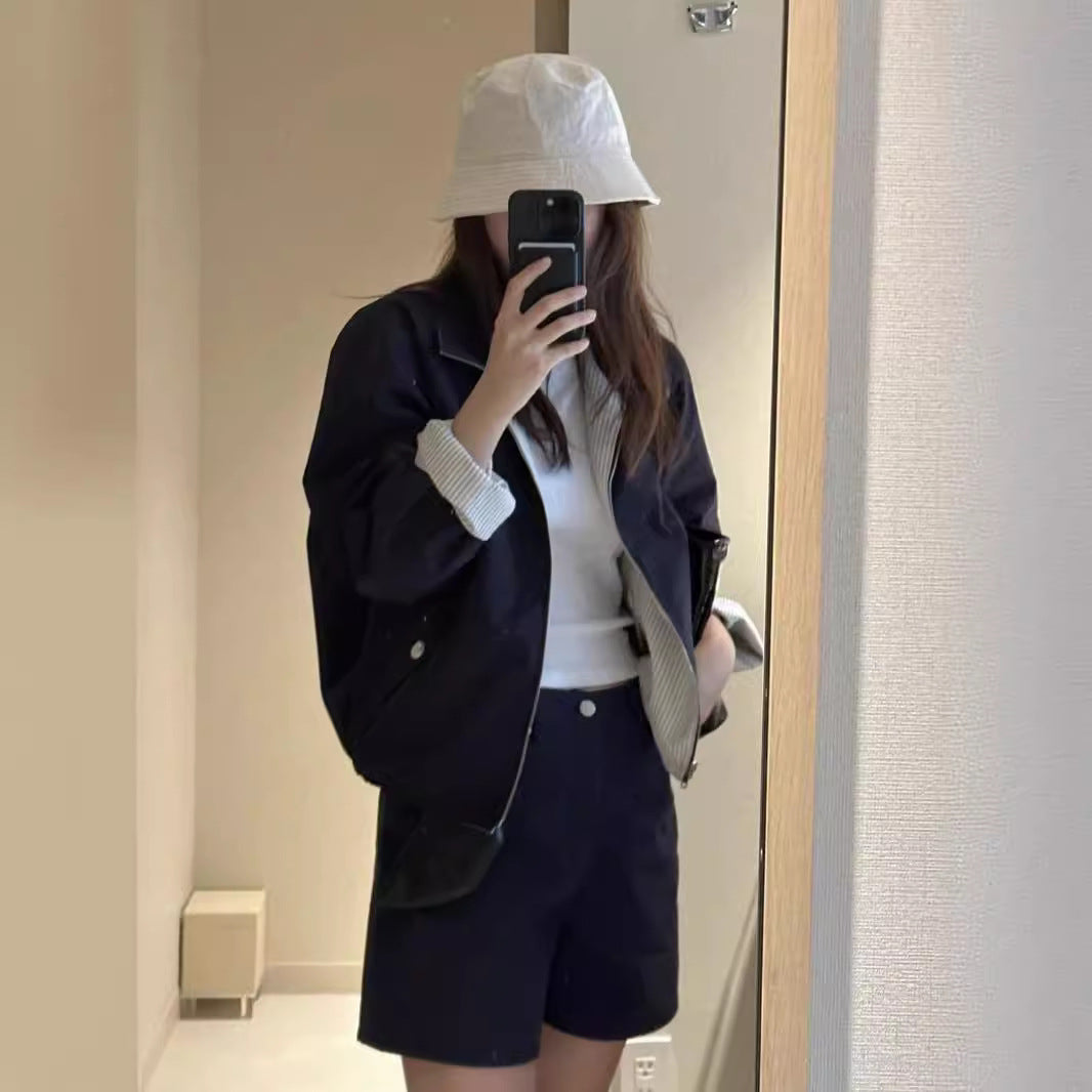 Damen Modische und lässige Jacke Drune