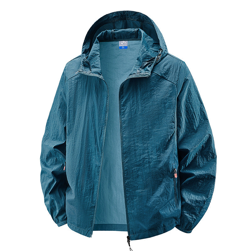 Herren Leichte Outdoorjacke mit verstellbarem Kapuzendesign Drune