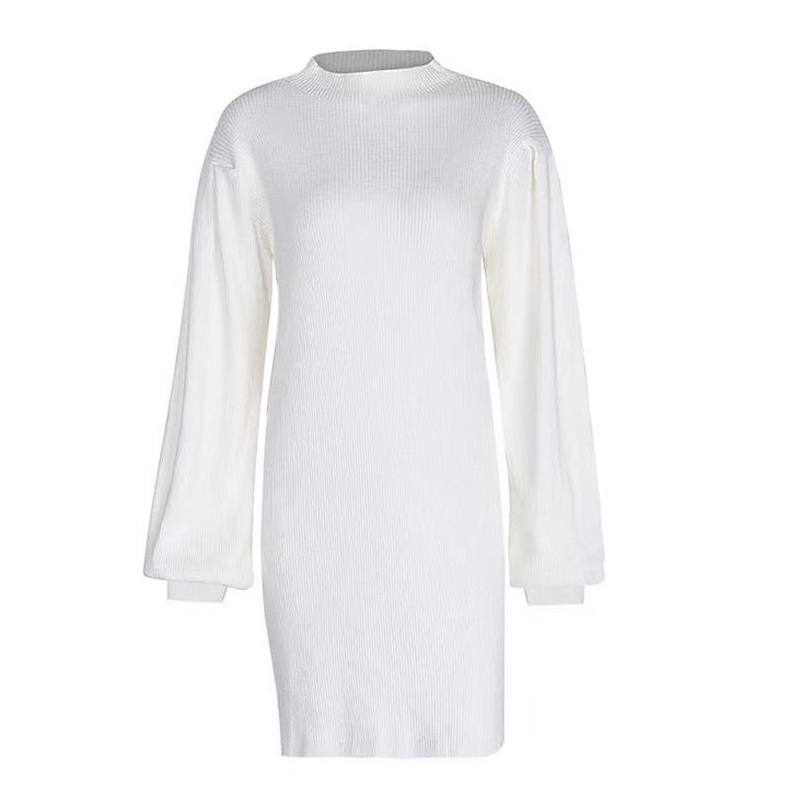 Damen Strickkleid im modernen Rippdesign Drune
