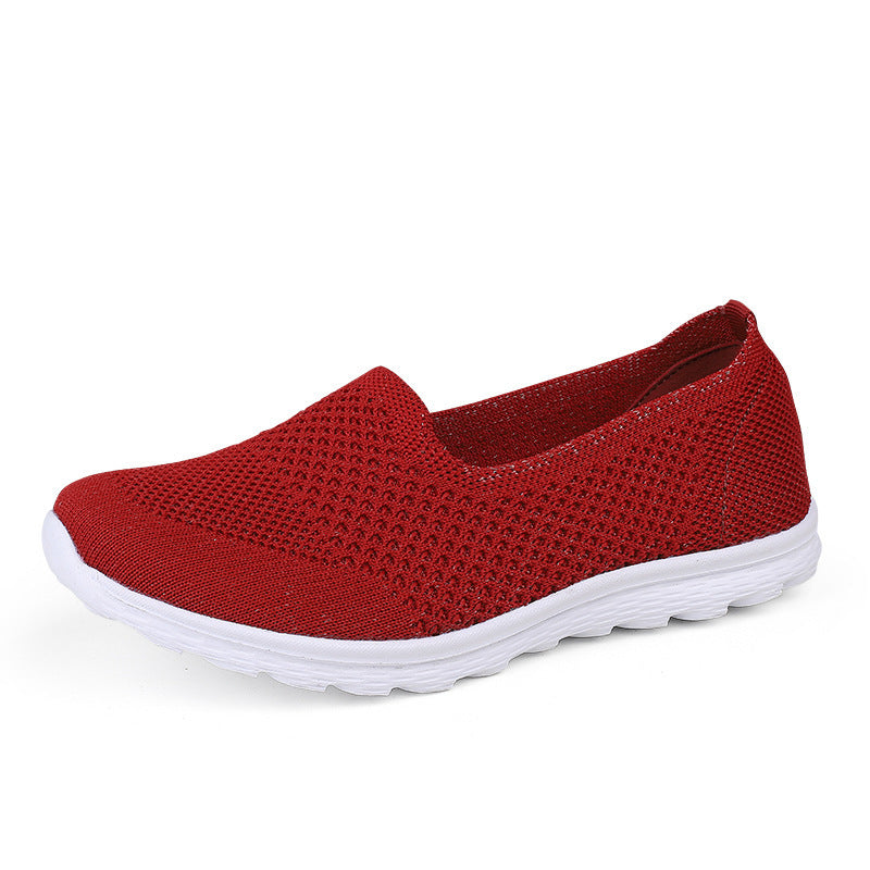 Damen nan nahtloser Komfort-Schlupfschuh mit elastischem Maschenobermaterial und gedämpfter Laufsohle Drune