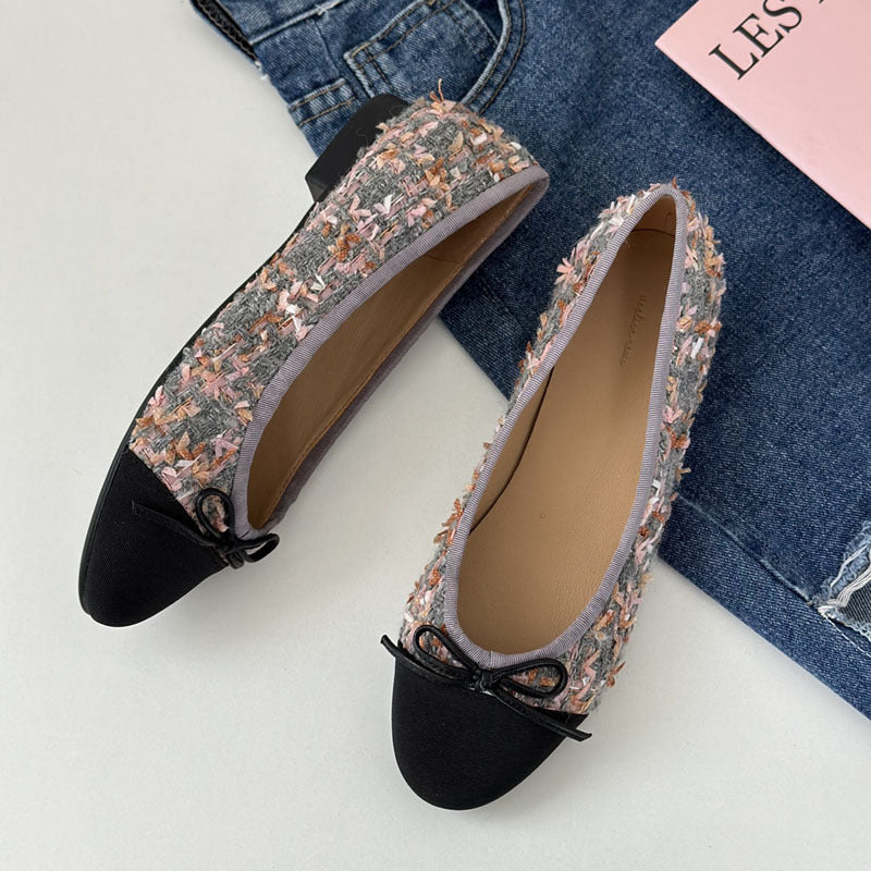 Damen Ballerinas mit zeitlosem Design und eleganter Schleifenapplikation Drune