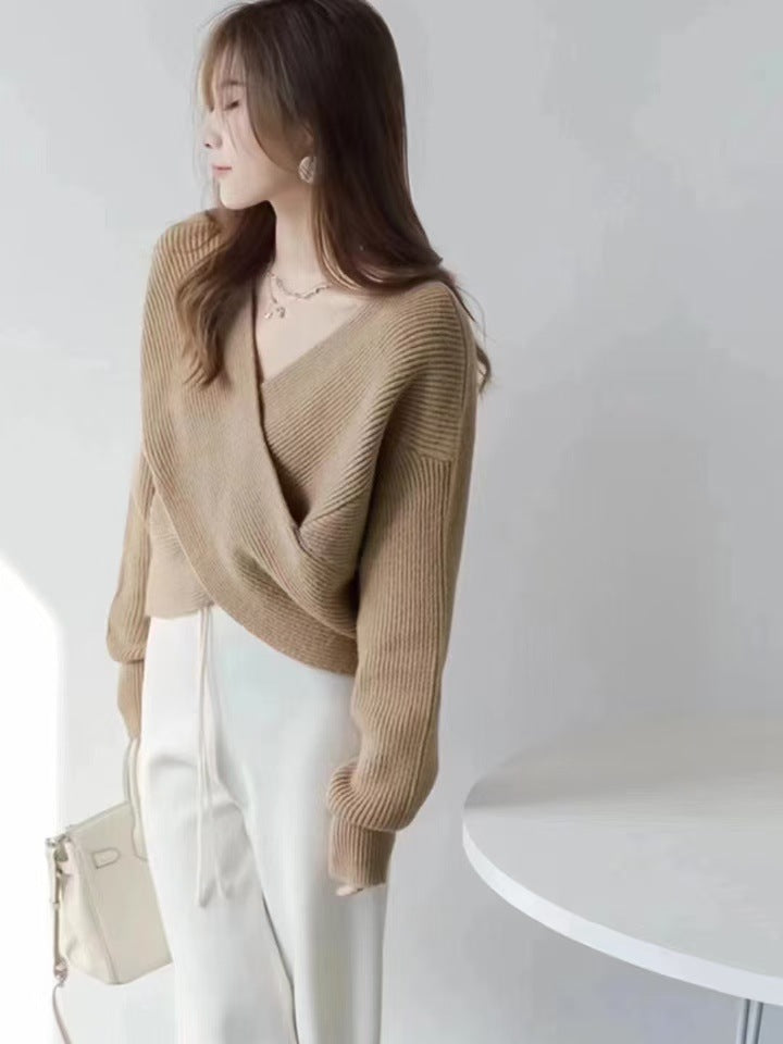 Drune | Mein Herz Übergröße Crop-Pullover