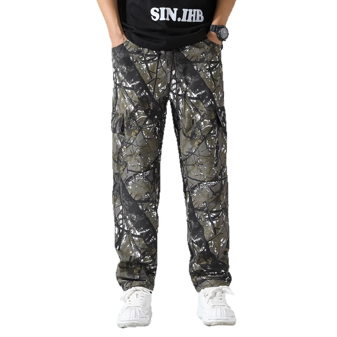 Herren Tapered Cargo-Jogginghose mit Multifachtaschen, Tunnelzug & Utility-Details Drune
