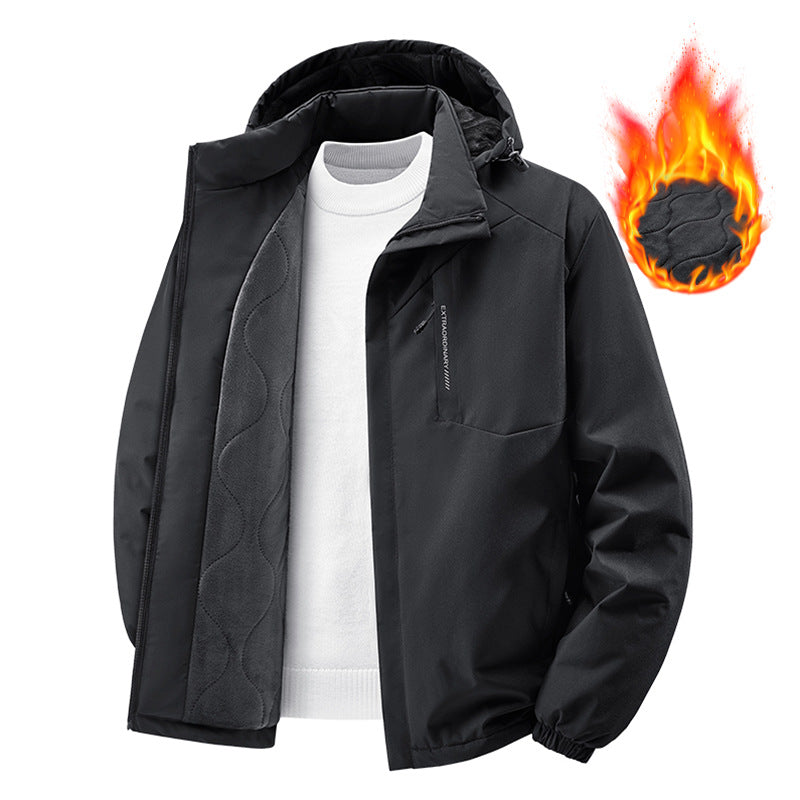 Damen Gefütterte Thermo-Winterjacke mit Kapuze und weichem Fleece-Innenfutter Drune