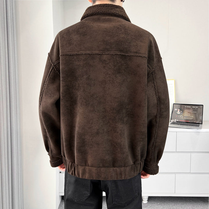 Herren Kuschelige Teddyfelljacke Drune