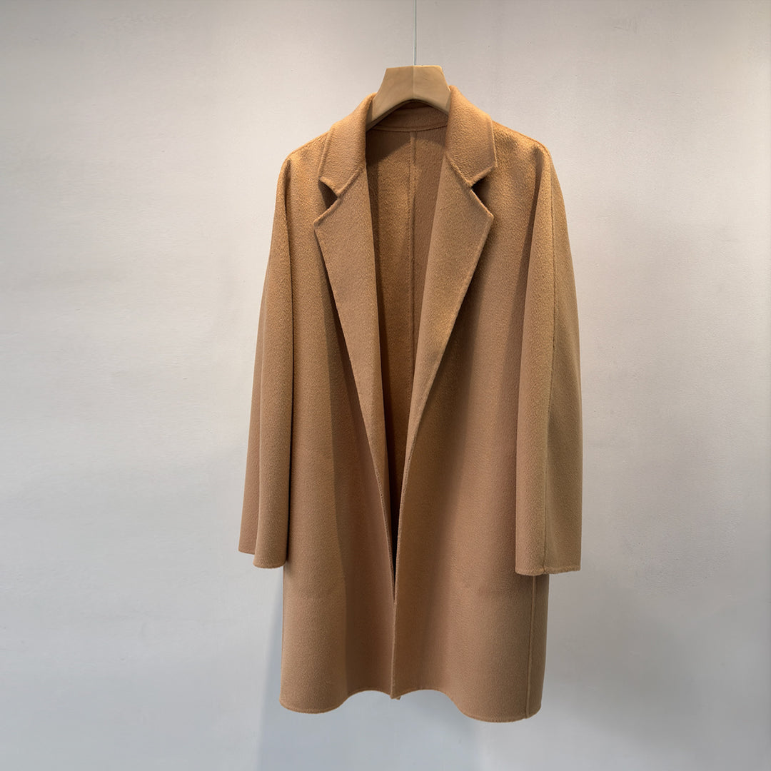 Damen Eleganter Maßgeschneiderter Wickelmantel Drune
