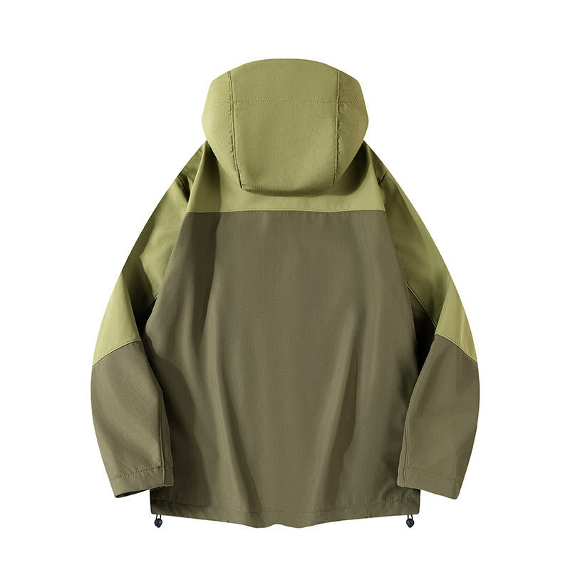 Herren Hybrid-Softshelljacke mit Kapuze, atmungsaktivem Fleece-Innenfutter & verdeckten Reißverschlusstaschen Drune