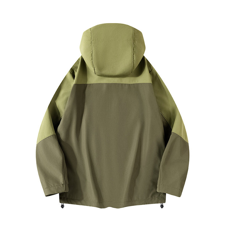 Herren Hybrid-Softshelljacke mit Kapuze, atmungsaktivem Fleece-Innenfutter & verdeckten Reißverschlusstaschen Drune