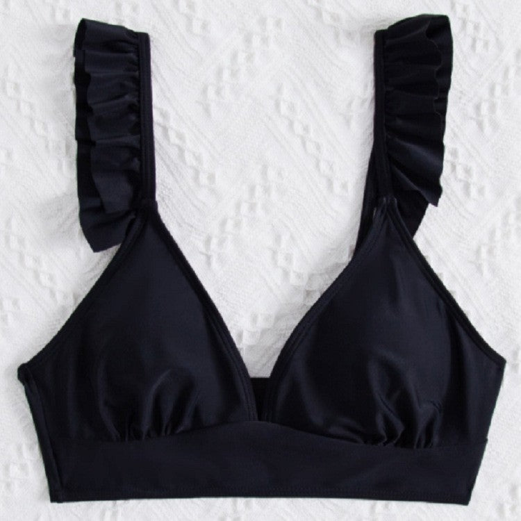 Damen Triangel-Bikinioberteil mit Rüschen Drune