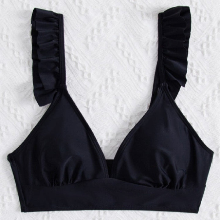 Damen Triangel-Bikinioberteil mit Rüschen Drune
