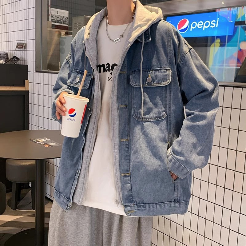 Herren Lässige Denimjacke mit praktischen Taschen Drune
