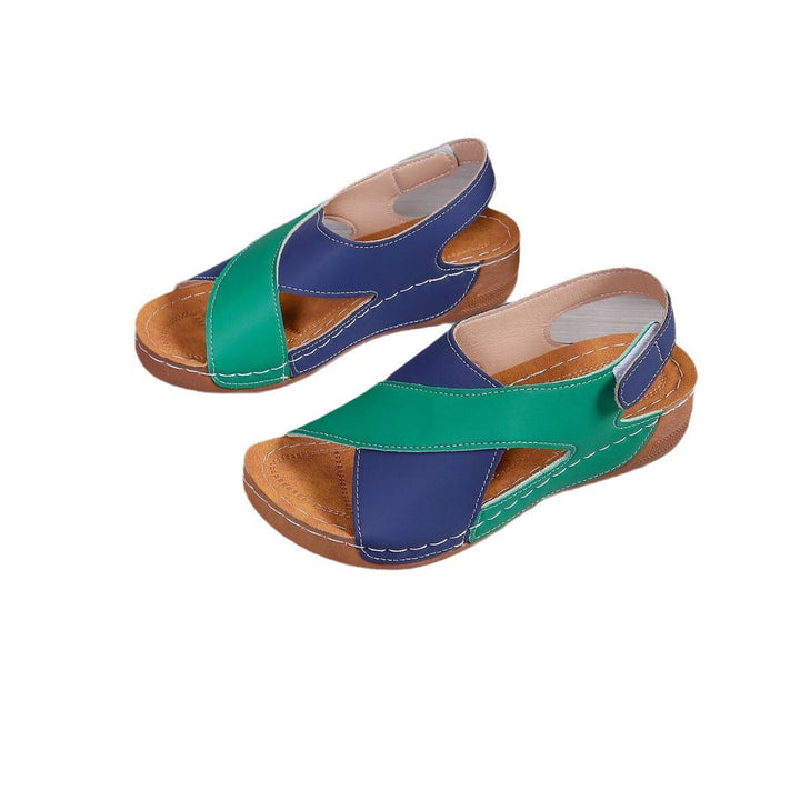Damen modische Sandalen mit verstellbarem Riemen und anatomischem Fußbett Drune
