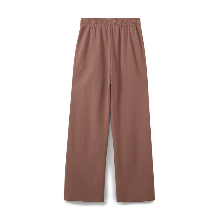 Damen nan weite Komfort-Loungehose mit elastischem Komfortbund, mittigem Schlitz und fließender Palazzo-Silhouette Drune
