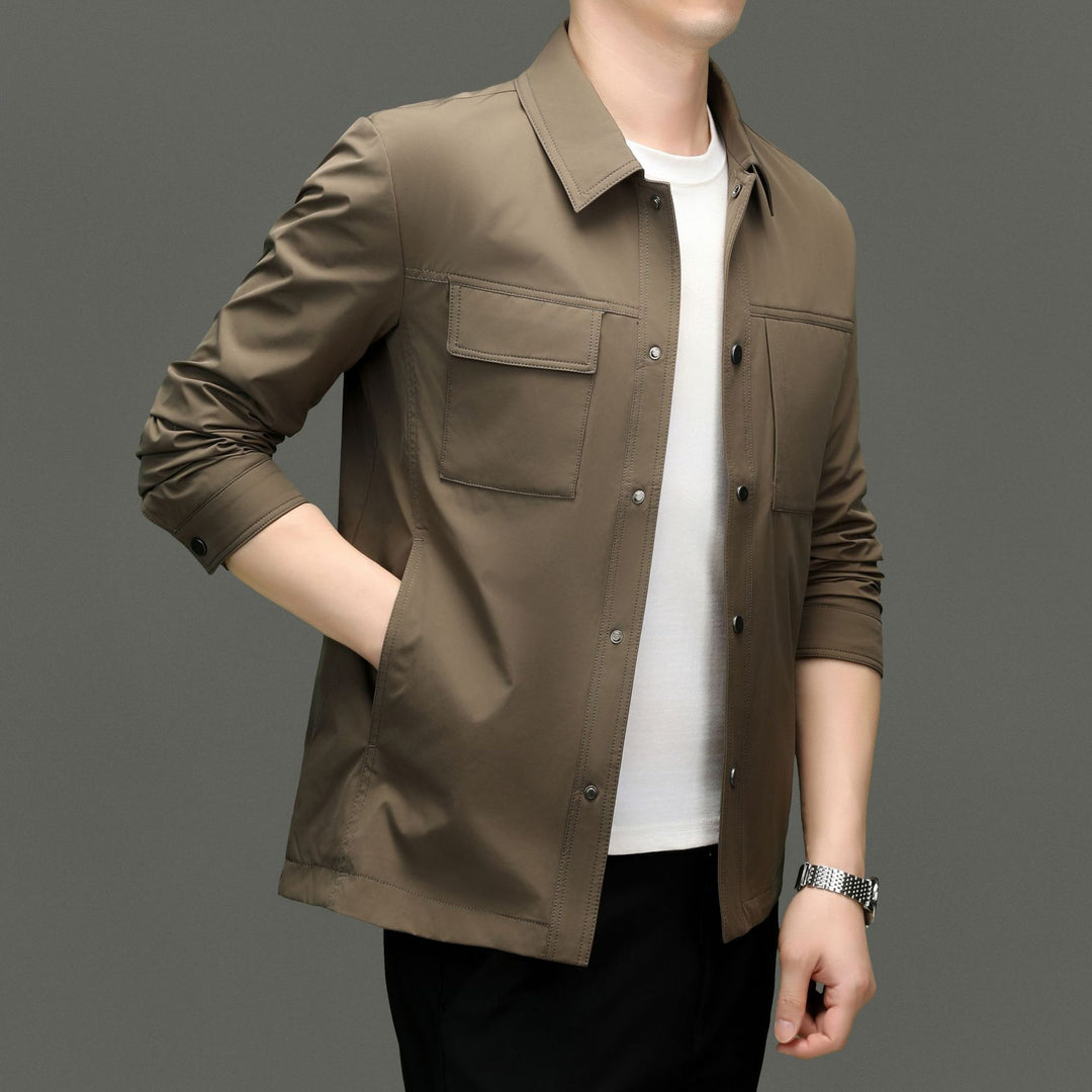 Herren leichte Utility-Jacke mit praktischen Taschen und modernem Schnitt Drune