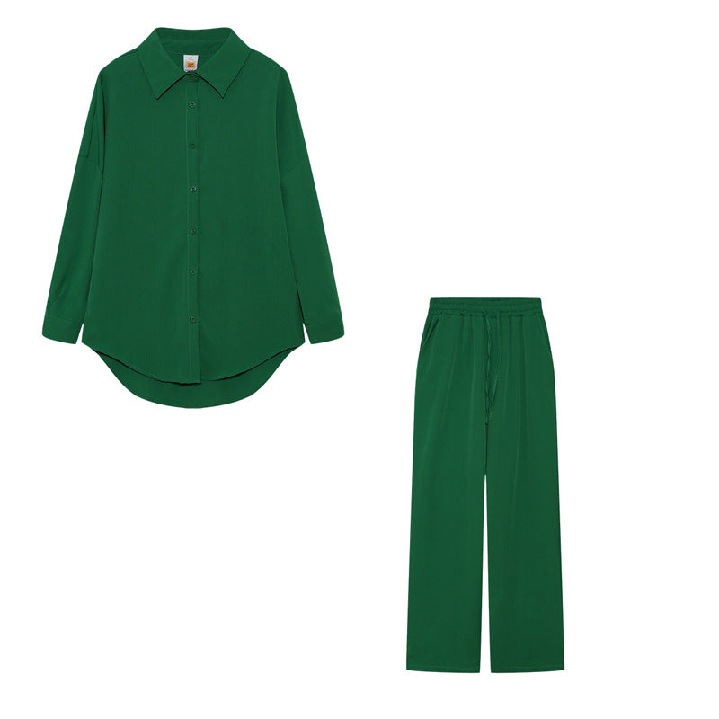Damen Elegantes Freizeitanzug-Set mit lockerem Schnitt und feinem Stoff Drune