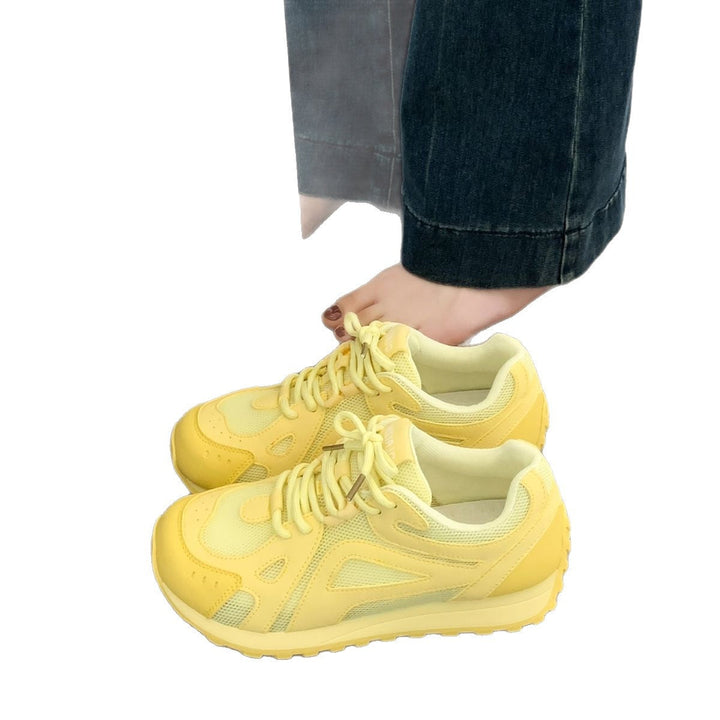 Damen Sportliche Sneakers mit atmungsaktivem Mesh und dämpfender Sohle Drune