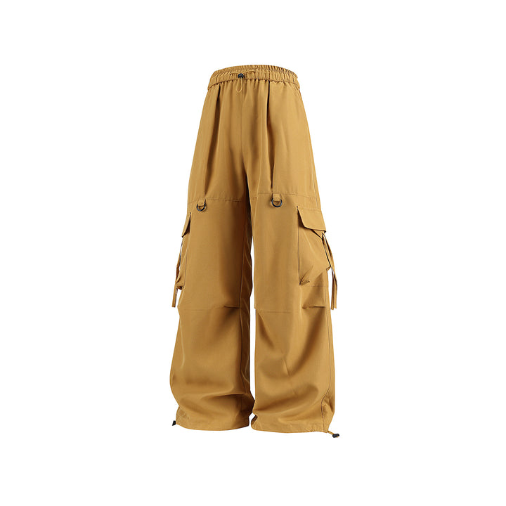 Herren Weite Cargo‑Hose mit Tunnelzugbund, D‑Ring‑Details und verstellbarem Saum Drune