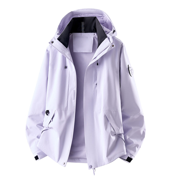 Herren Wasserabweisende Oversize-Outdoorjacke mit Kapuze, atmungsaktivem Softshell & Utility‑Taschen Drune