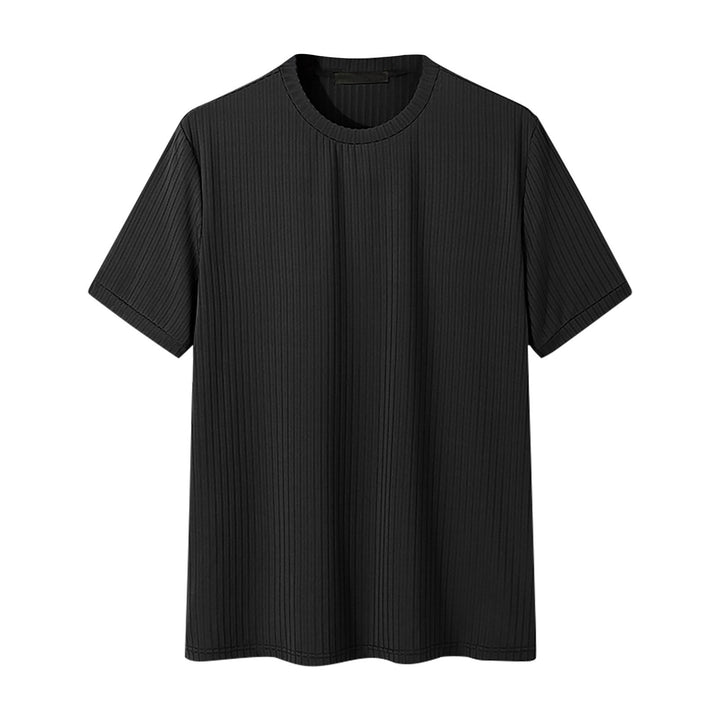 Unisex nan geripptes weit geschnittenes T-Shirt aus Baumwollmix Drune