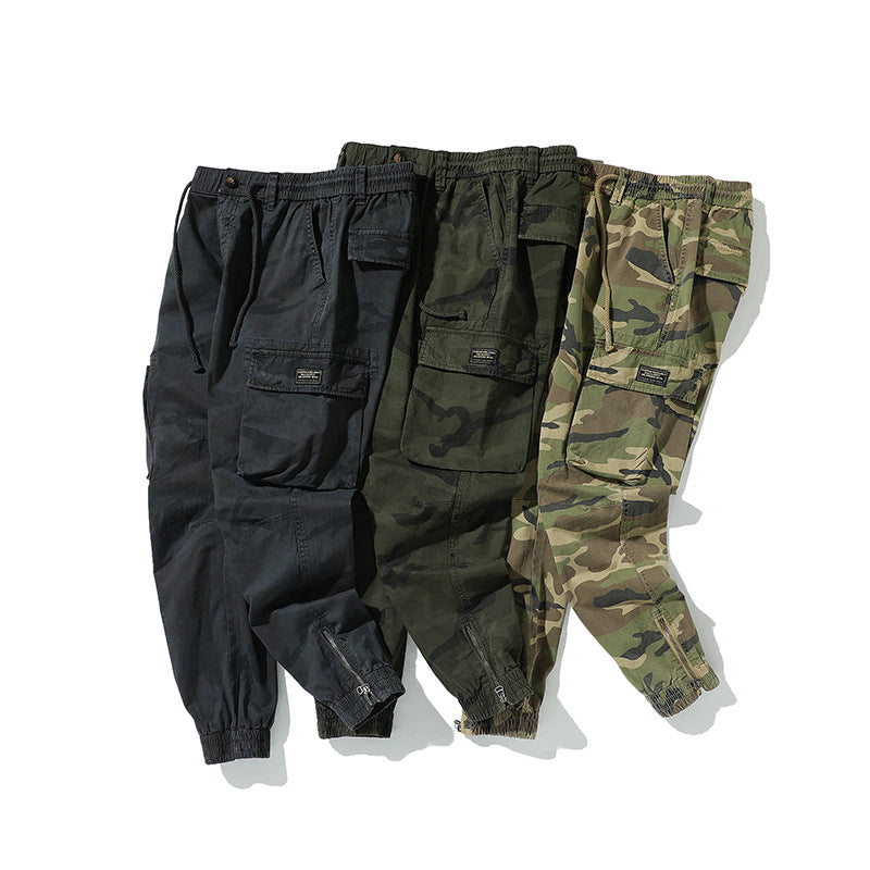 Herren Cargojogger mit Tarn-Canvas, Komfort-Tunnelzug und großen Klappfächern Drune
