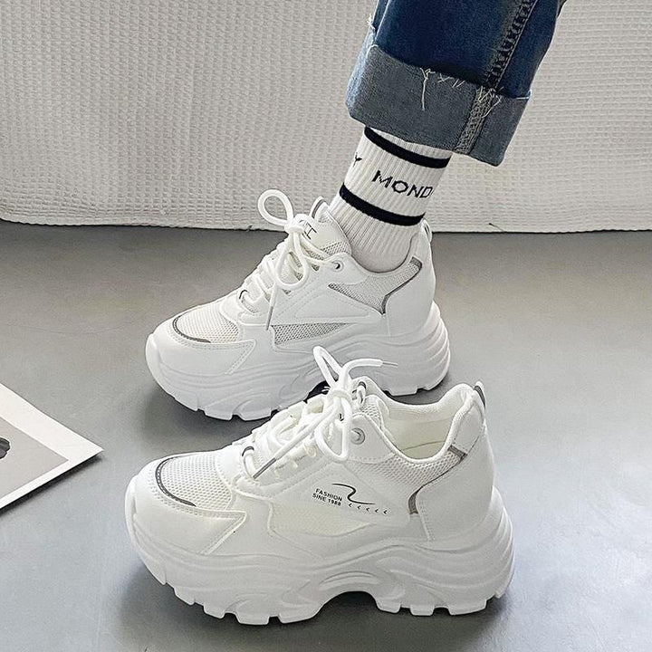 Damen High-Top Sneakers mit trendigem Chunky-Design und atmungsaktiver Obermaterialkombination Drune
