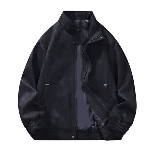 Herren Elegante Übergangsjacke mit hochschließendem Kragen und praktischen Taschen Drune