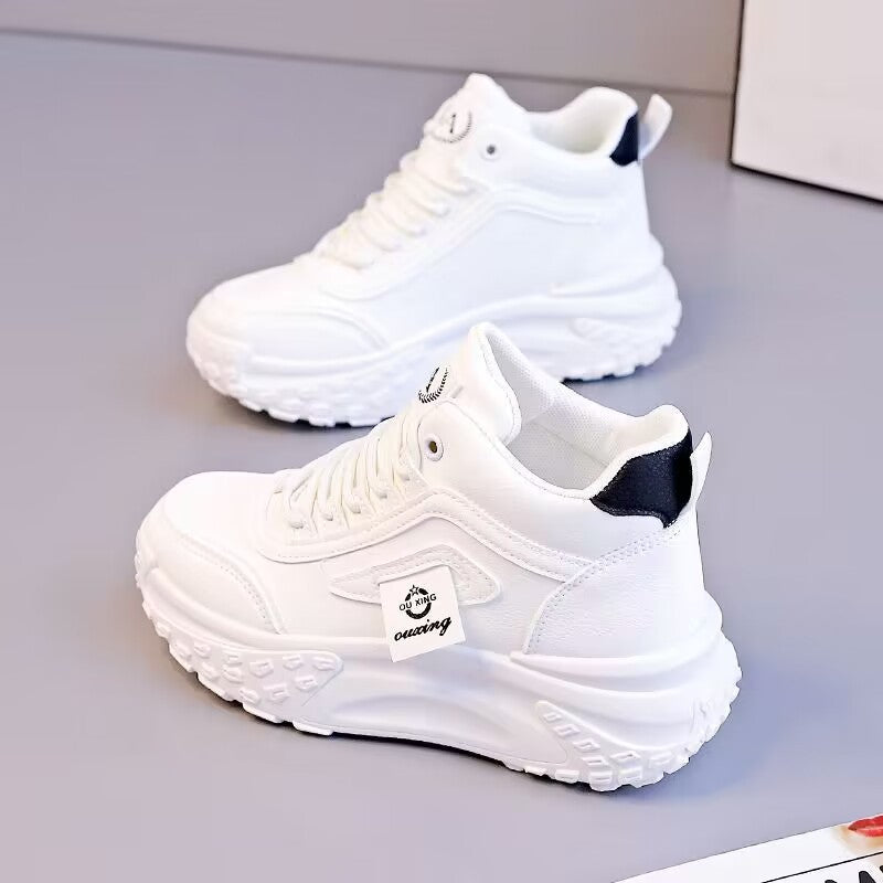 Damen Sportliche High-Top Sneakers mit dämpfender Sohle und robuster Profilierung Drune