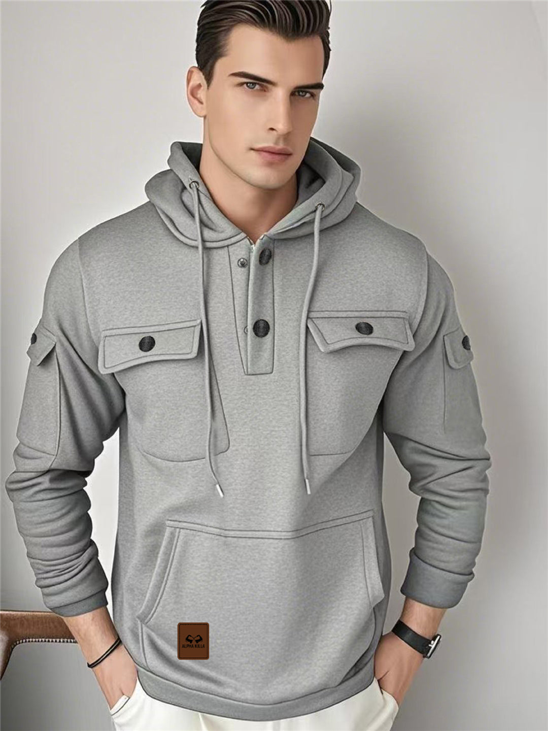 Herren Multifunktionale Kapuzenjacke Drune
