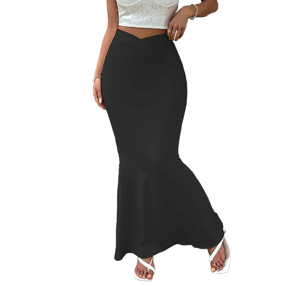 Damen figurbetontes Bleistiftkleid mit schwingendem Saum Drune