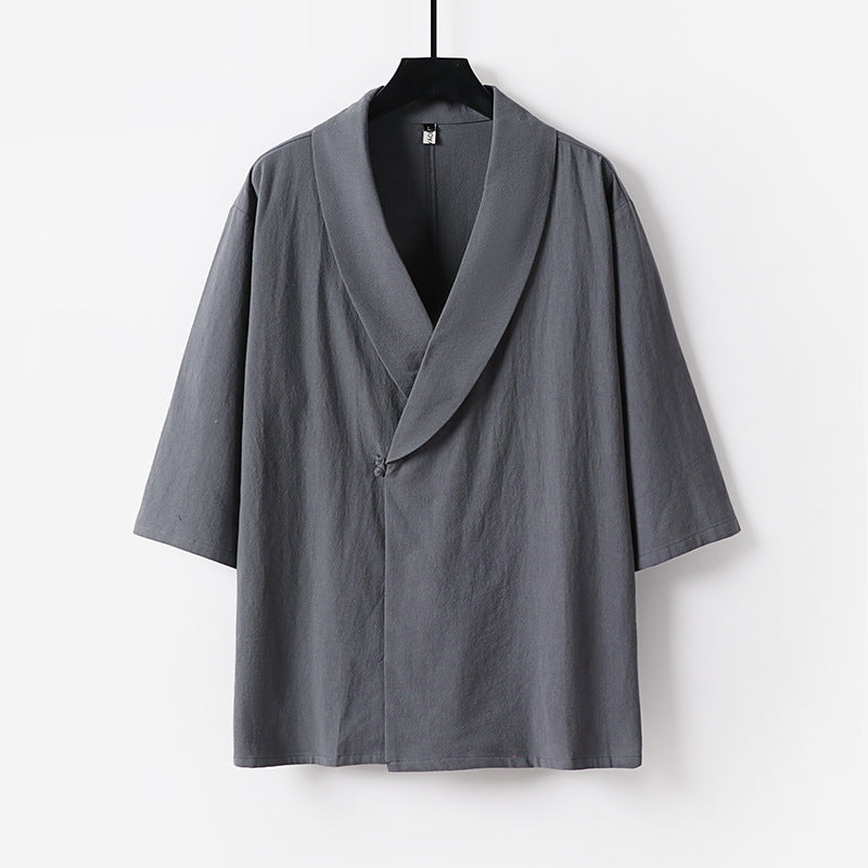 Damen Oversize Kimono-Blazer mit Schalkragen Drune