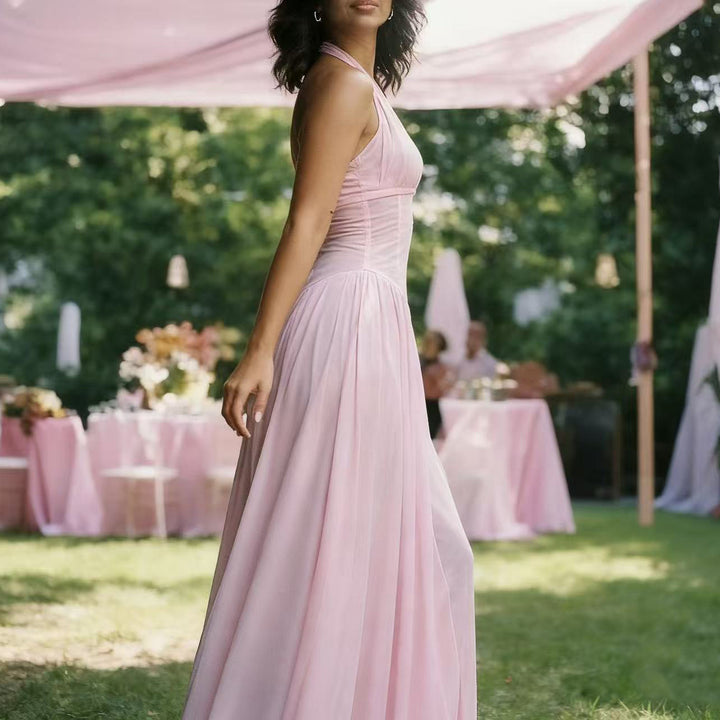 Damen Elegantes Maxikleid mit trägerlosem Design und schmeichelndem Schnitt Drune