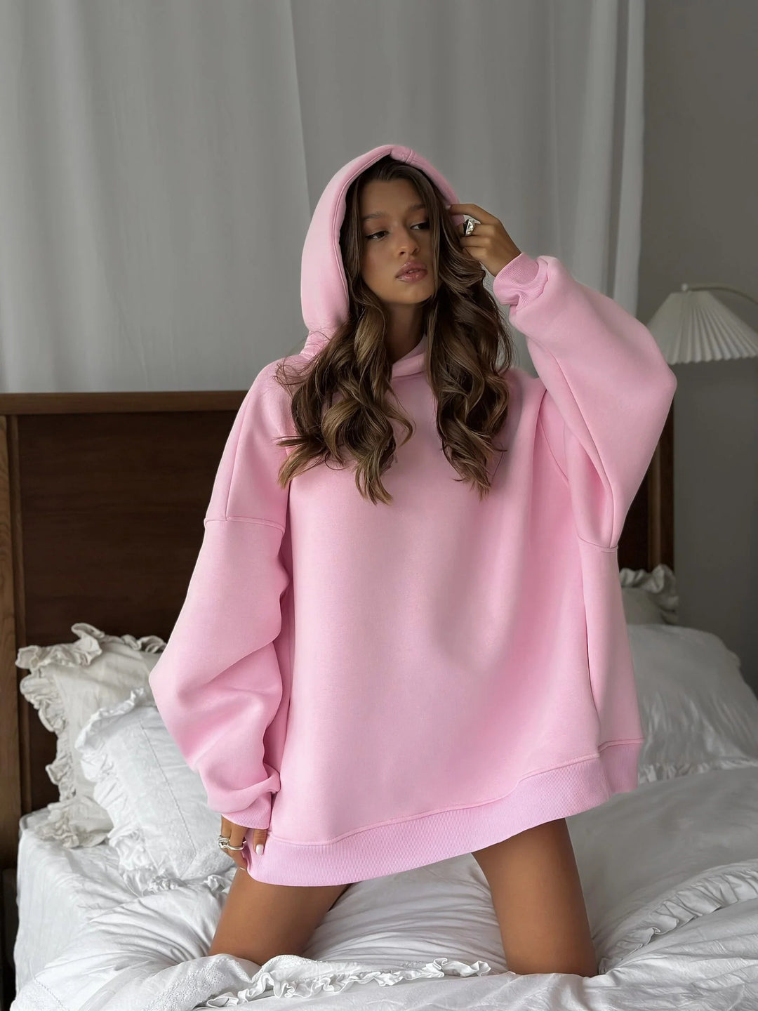 Damen bequemer Oversized Hoodie Drune