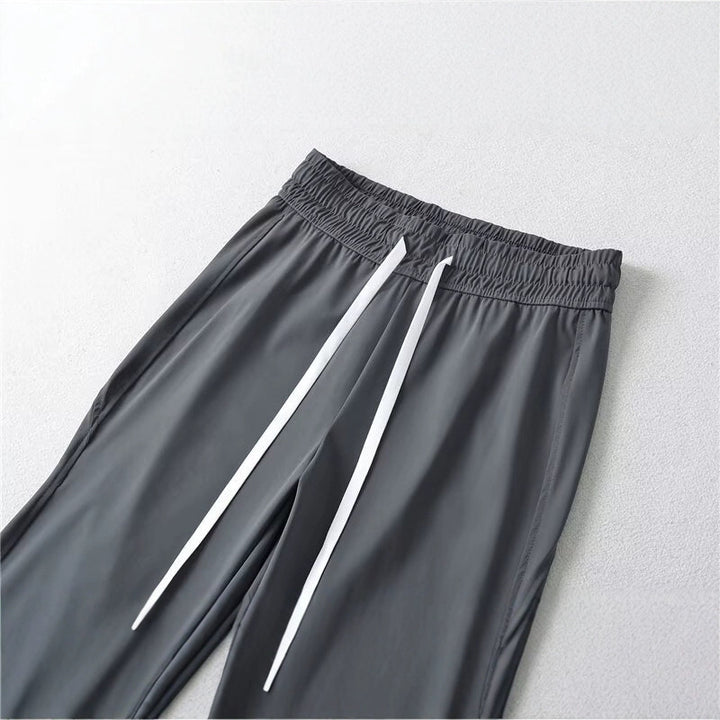 Damen Sportliche Flared-Hose mit elastischem Bund und praktischen Taschen Drune