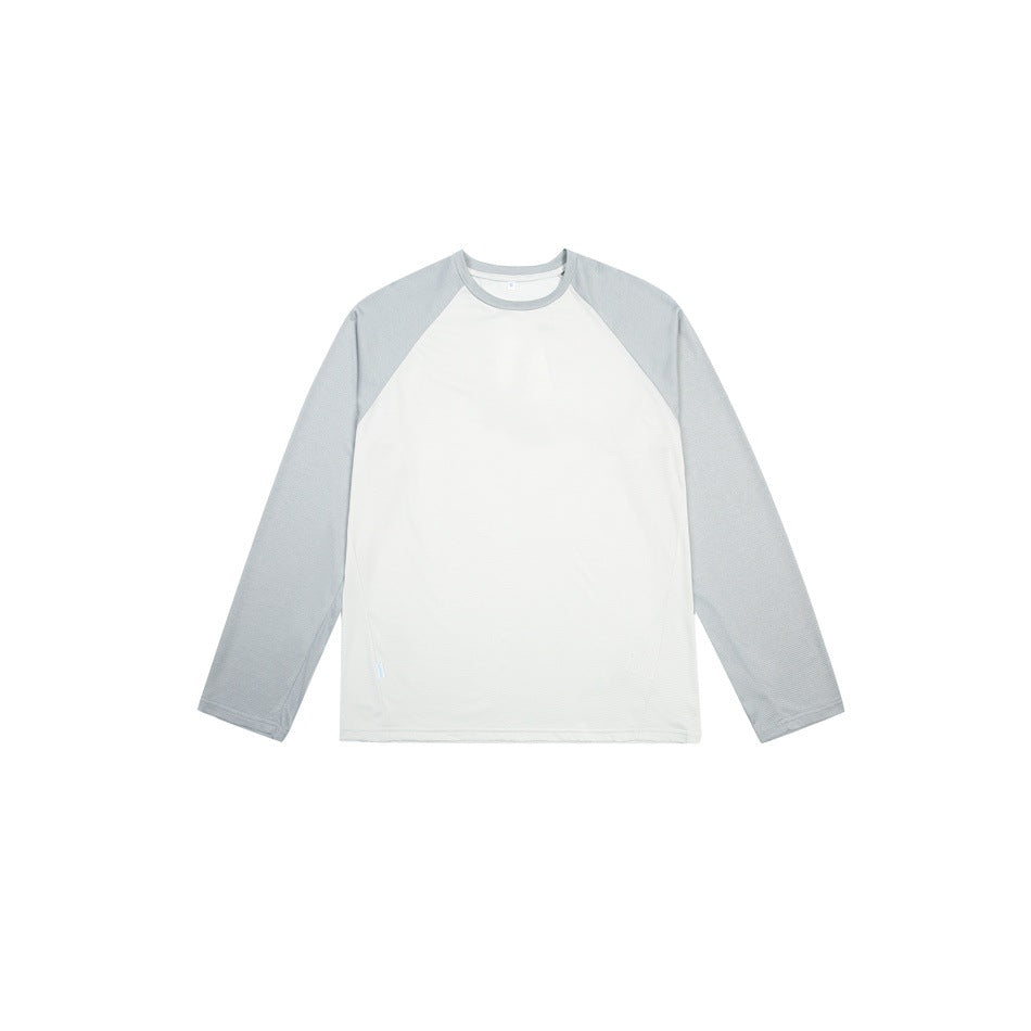 Unisex Raglan-Langarmshirt aus leichter Baumwollmischung mit Waffelstruktur Drune