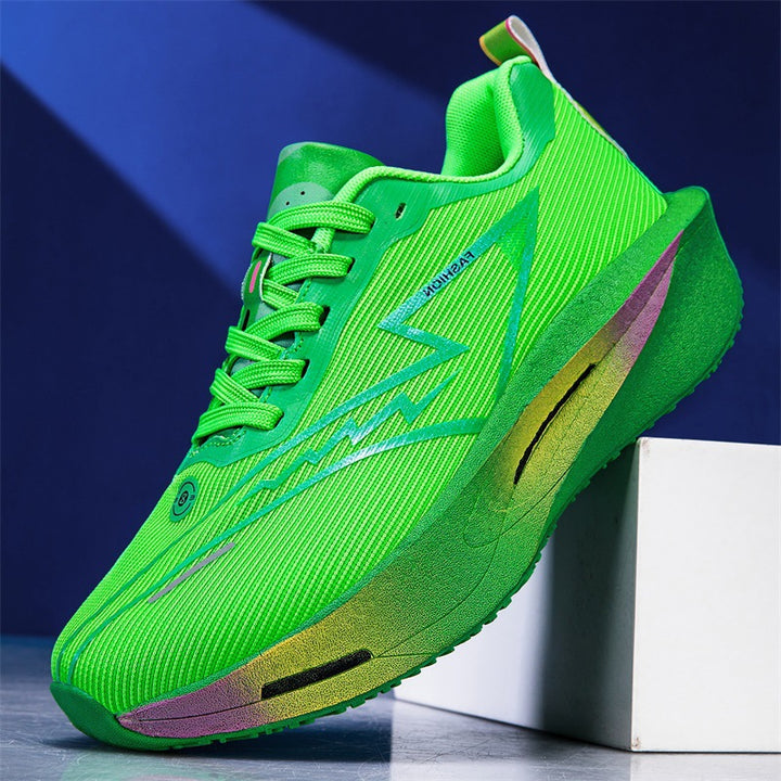 Unisex leichter Performance Laufschuh mit gedämpfter Plateausohle und atmungsaktivem Mesh Drune