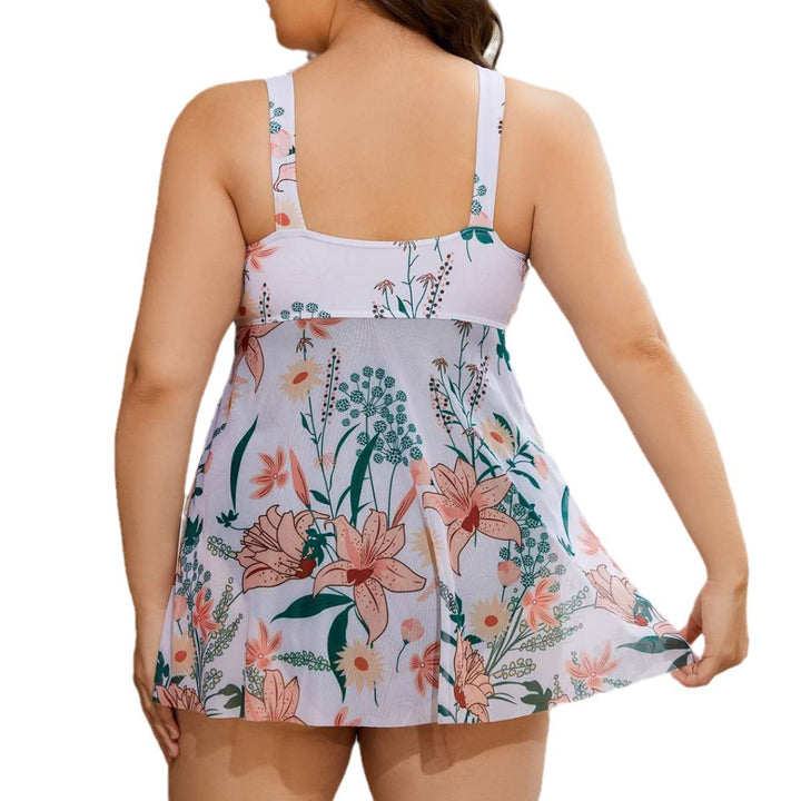 Damen Bademode mit floralem Überrock Drune