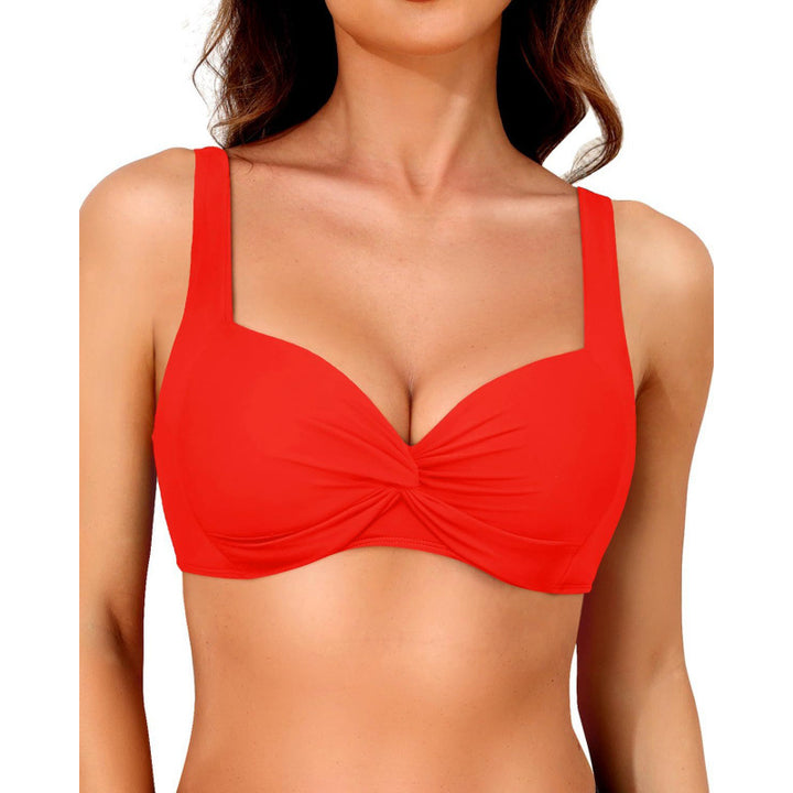 Damen Sportliches Bikinioberteil mit Twisted-Design Drune