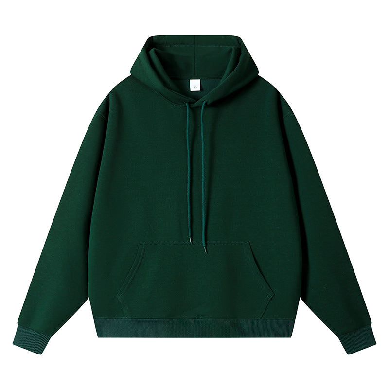 Unisex Oversize-Kapuzenpullover mit Kängurutasche und Rippbündchen Drune