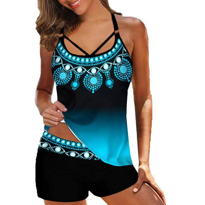 Damen Sportliche Badebluse mit Shorts Drune
