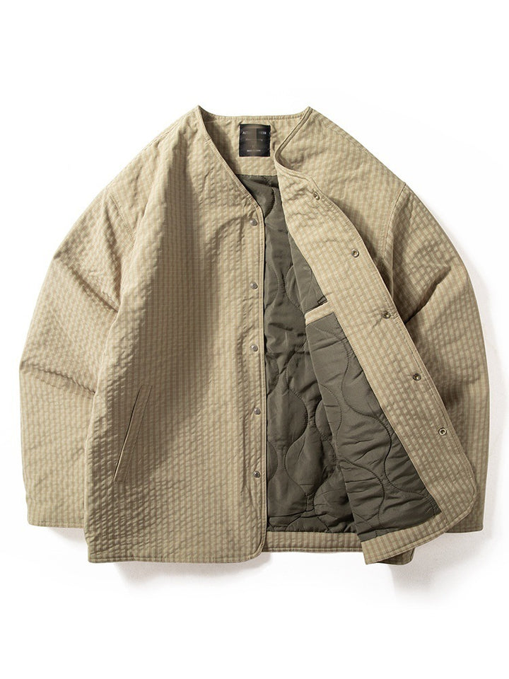 Herren Bequeme Steppjacke mit V-Ausschnitt Drune