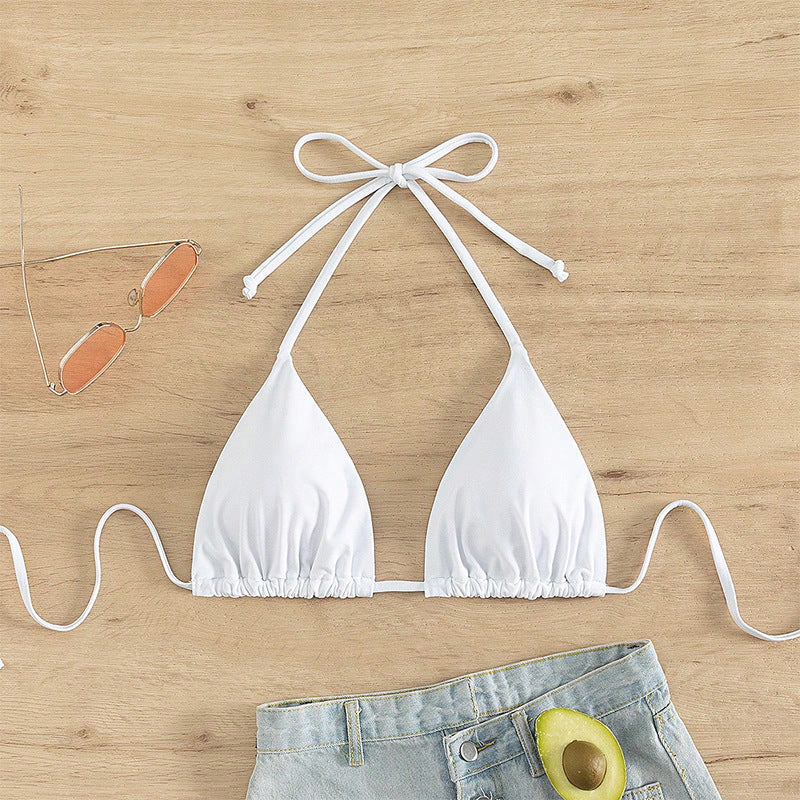 Damen Triangel-Bikinioberteil mit verstellbaren Bindebändern Drune