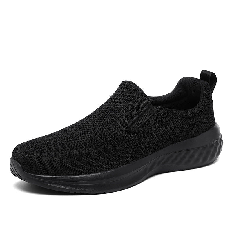 Unisex nan nahtloser Schlupfsneaker mit viskoelastischem Fußbett, flexibler Dämpfungssohle und atmungsaktivem Strickoberteil Drune