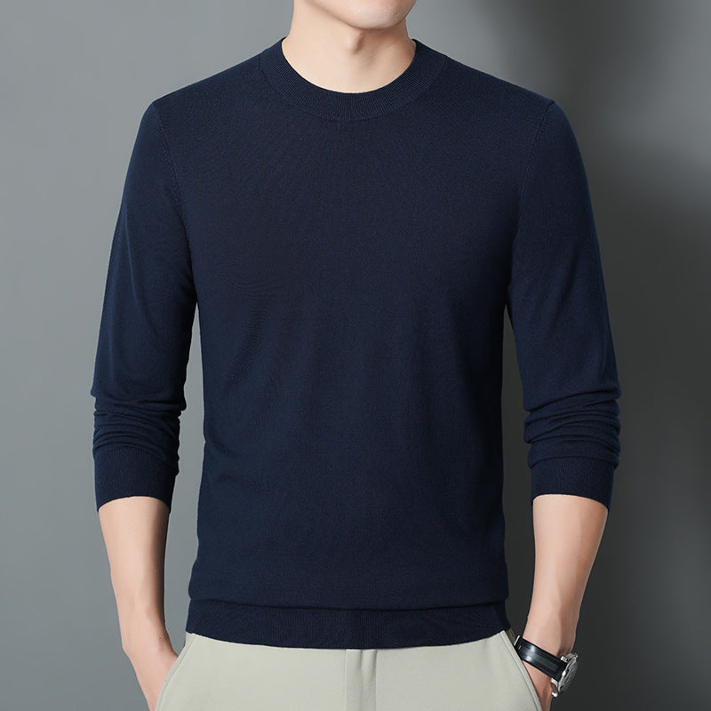 Herren Feiner Rundhalspullover aus Feinstrick mit schmaler Silhouette Drune