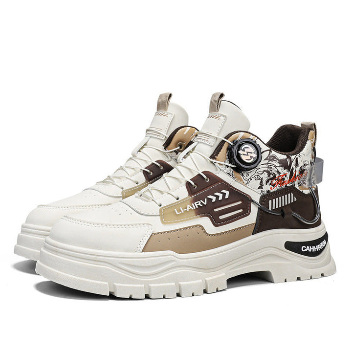 Herren Modische High-Top Sneakers mit innovativem Schnürsystem und robustem Obermaterial Drune