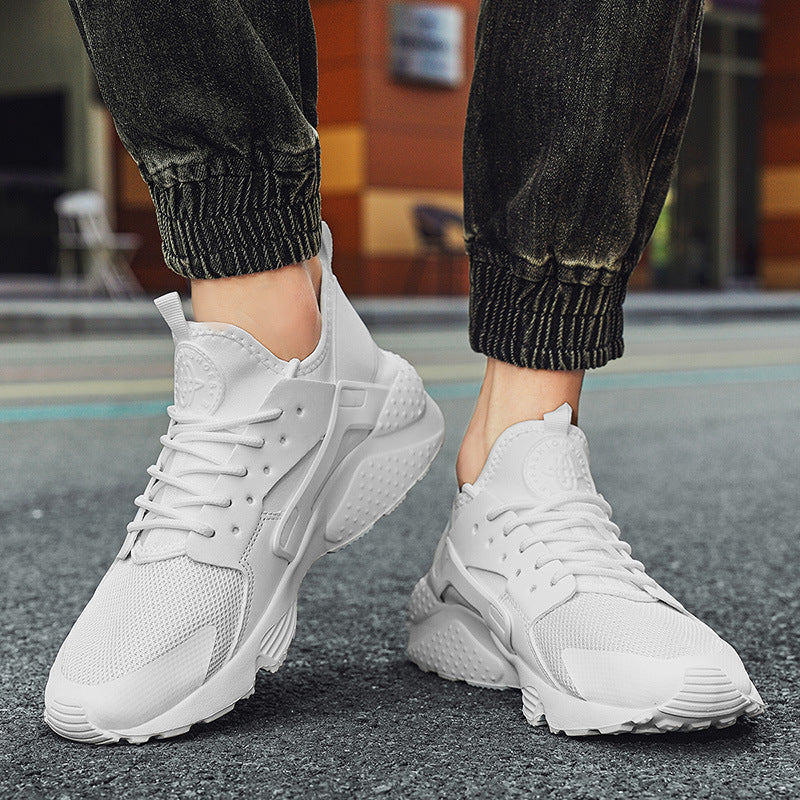 Herren sportlicher Training- und Lifestyle-Sneaker mit elastischem Fersenband, atmungsaktiver Strickkonstruktion und gedämpfter Wellen-EVA-Sohle Drune